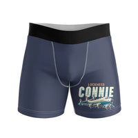Thumbnail for Lockheed L-1049G Super Constellation - Men Boxers - Cartoon - Navy Blue