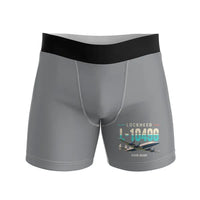 Thumbnail for Lockheed L-1049G Super Constellation - Men Boxers - Original + Name - Gray