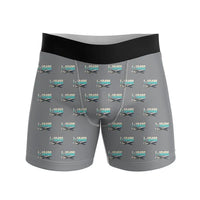 Thumbnail for Lockheed L-1049G Super Constellation - Men Boxers - Original Pattern - Gray