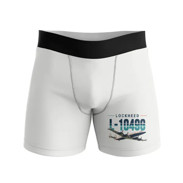 Lockheed L-1049G Super Constellation - Men Boxers - Original - White