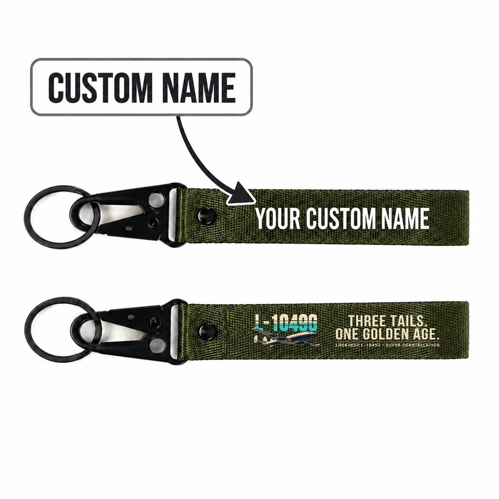 L-1049G Super Constellation Hawk-Shaped Key Chains - Dark Green - Original - Personalized