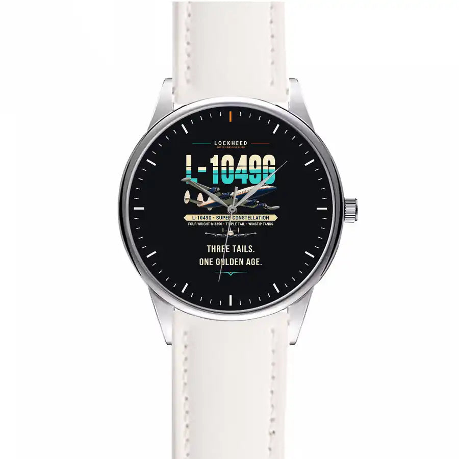 L-1049G Super Constellation - Original - Leather Strap - White Leather Strap