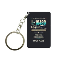 Thumbnail for L-1049G Super Constellation - Original + Name - Key Chain - Black