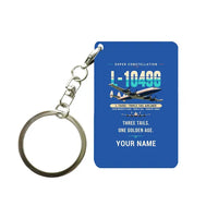 Thumbnail for L-1049G Super Constellation - Original + Name - Key Chain - Blue