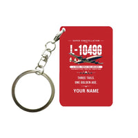 Thumbnail for L-1049G Super Constellation - Original + Name - Key Chain - Red