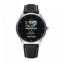 Thumbnail for L-1049G Super Constellation - Original + Name - Leather Strap - Black Leather Strap