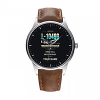 Thumbnail for L-1049G Super Constellation - Original + Name - Leather Strap - Brown Leather Strap