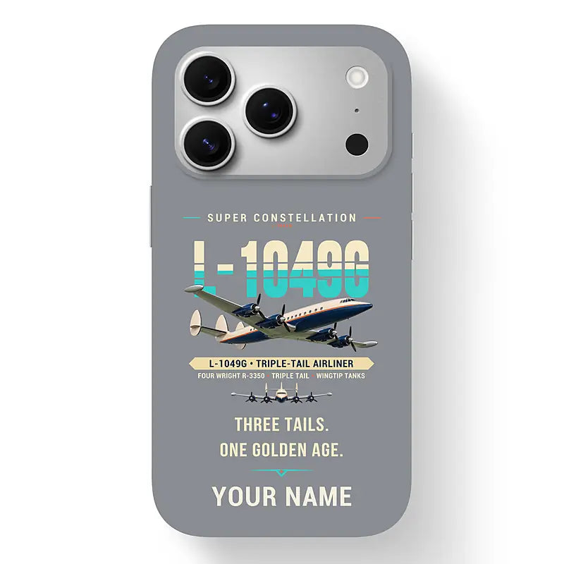 L-1049G Super Constellation - Original + Name - MagSafe iPhone 17 Pro - Gray