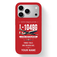 Thumbnail for L-1049G Super Constellation - Original + Name - MagSafe iPhone 17 Pro - Red