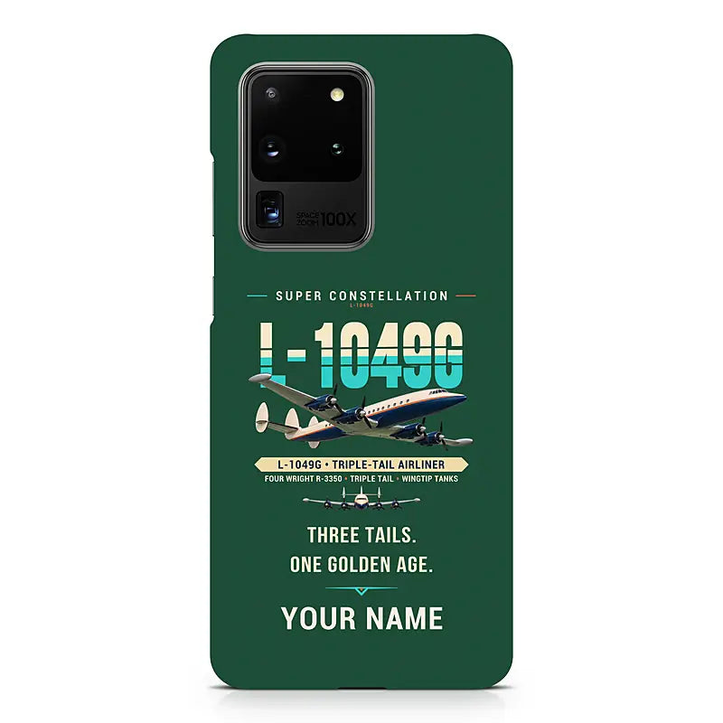 L-1049G Super Constellation - Original + Name - Samsung Case - Dark Green