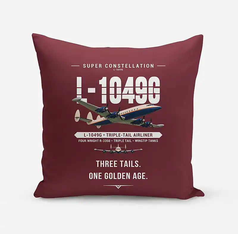 L-1049G Super Constellation - Original - Pillow - Dark Red