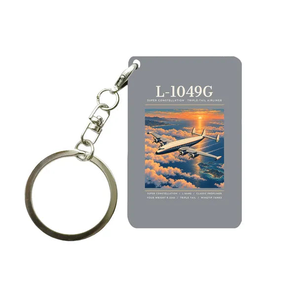 L-1049G Super Constellation - Poster - Key Chain - Gray