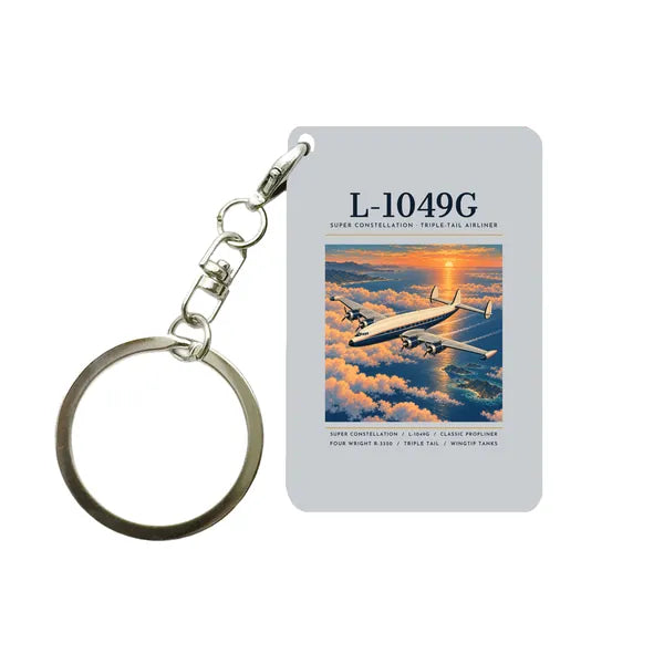 L-1049G Super Constellation - Poster - Key Chain - Light Gray