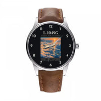 Thumbnail for L-1049G Super Constellation - Poster - Leather Strap - Brown Leather Strap