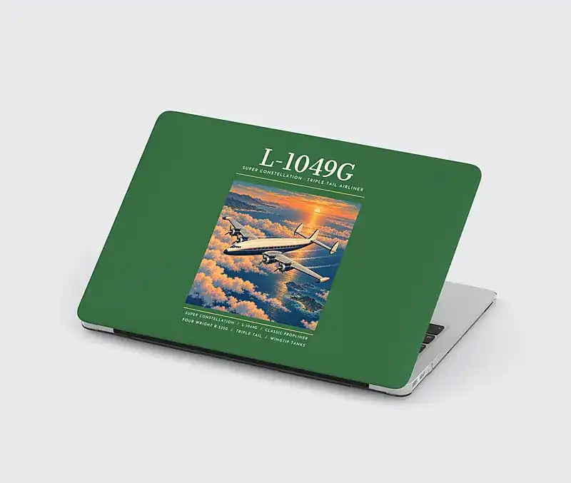 L-1049G Super Constellation - Poster - MacBook Case - Green