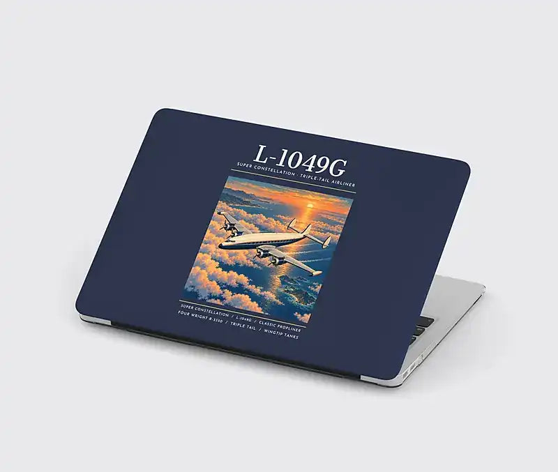L-1049G Super Constellation - Poster - MacBook Case - Navy Blue