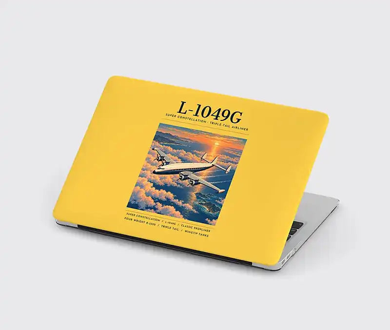 L-1049G Super Constellation - Poster - MacBook Case - Yellow