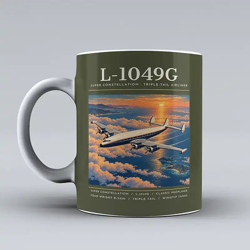L-1049G Super Constellation - Poster - Mug - Green Army