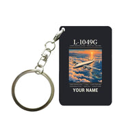 Thumbnail for L-1049G Super Constellation - Poster + Name - Key Chain - Black