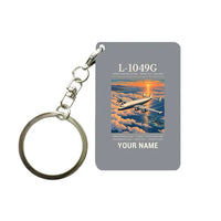 Thumbnail for L-1049G Super Constellation - Poster + Name - Key Chain - Gray