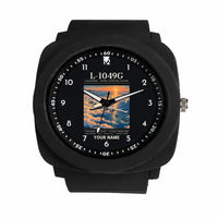 Thumbnail for L-1049G Super Constellation - Poster + Name - Rubber Strap - Black