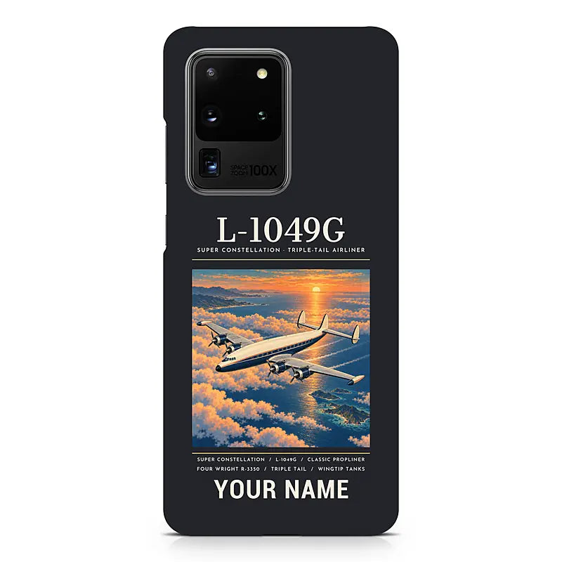 L-1049G Super Constellation - Poster + Name - Samsung Case - Black