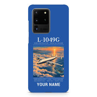 Thumbnail for L-1049G Super Constellation - Poster + Name - Samsung Case - Blue