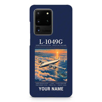 Thumbnail for L-1049G Super Constellation - Poster + Name - Samsung Case - Navy Blue
