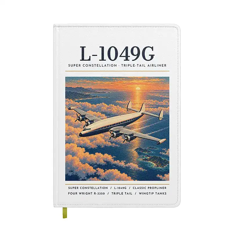 L-1049G Super Constellation - Poster - Notebook - White