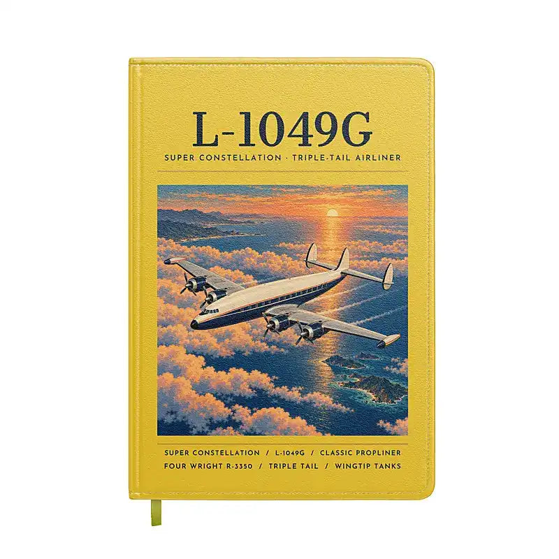 L-1049G Super Constellation - Poster - Notebook - Yellow