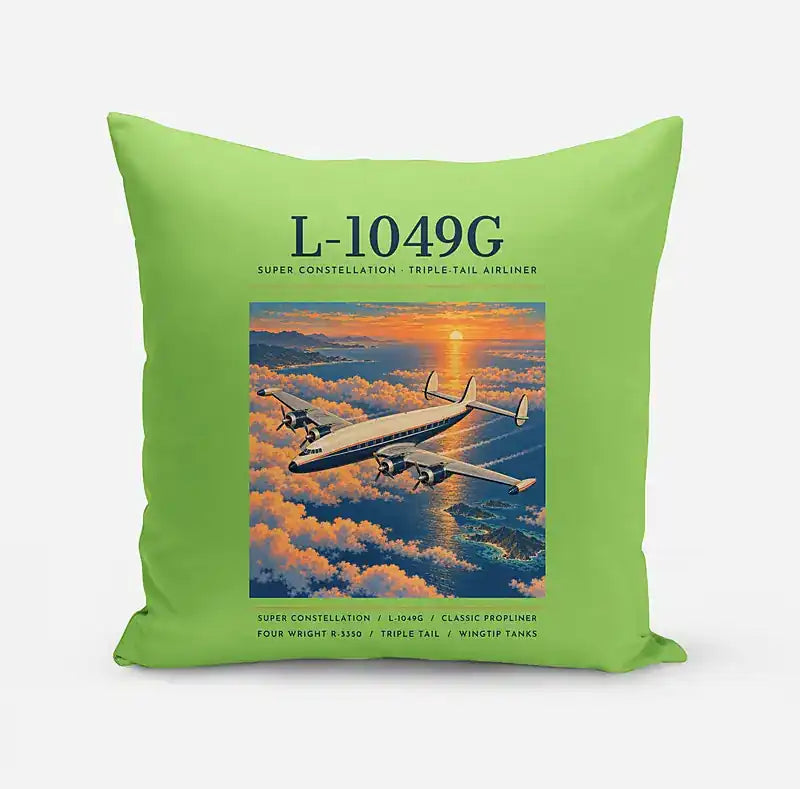 L-1049G Super Constellation - Poster - Pillow - Light Green
