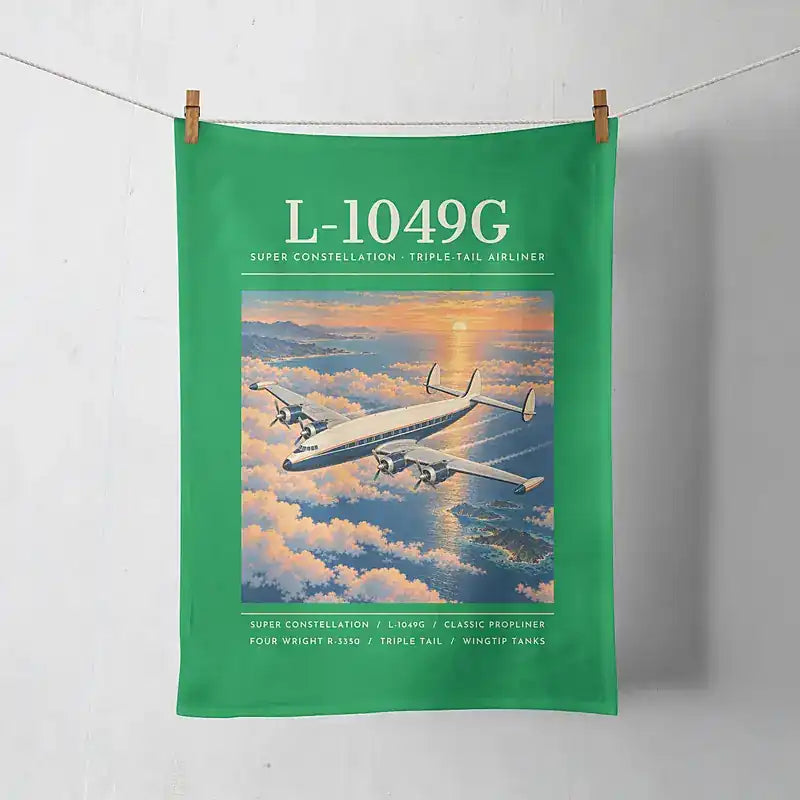 L-1049G Super Constellation - Poster - Towel - Green