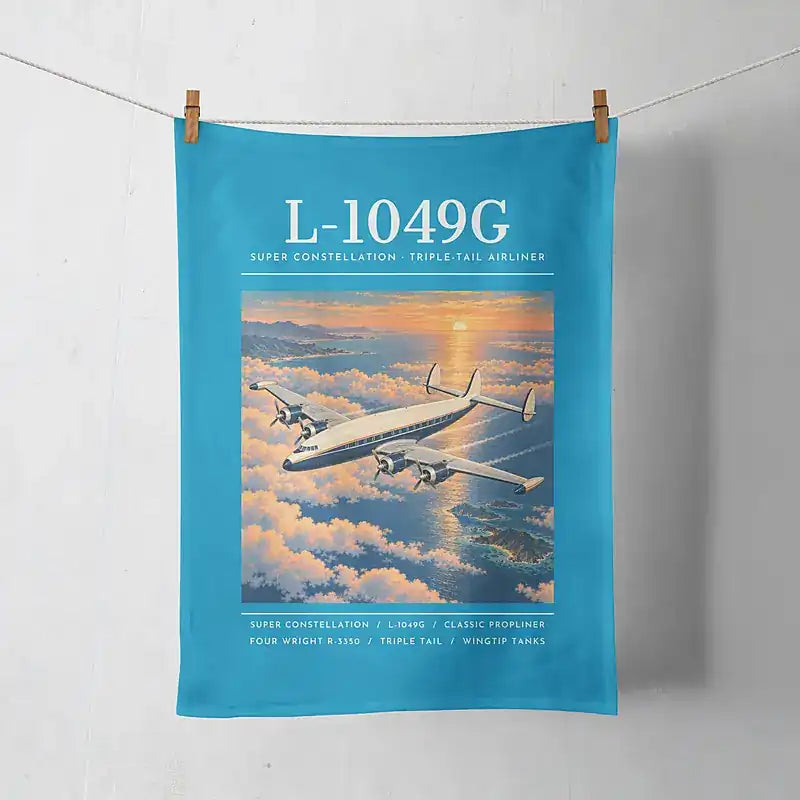 L-1049G Super Constellation - Poster - Towel - Turquoise
