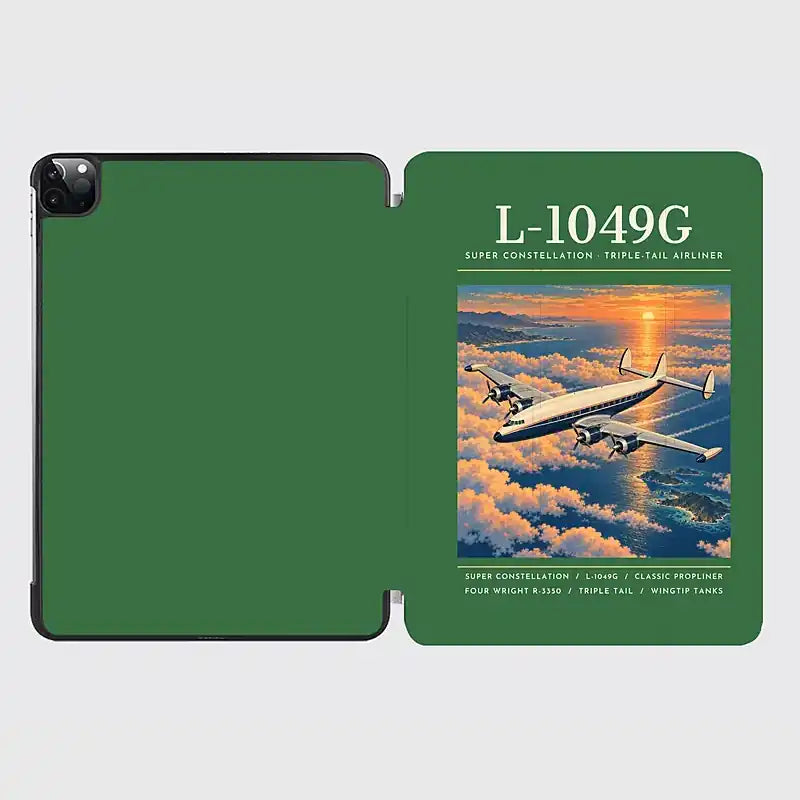 L-1049G Super Constellation - Poster - iPad Case - Green