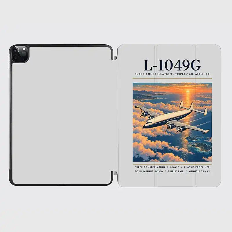 L-1049G Super Constellation - Poster - iPad Case - Light Gray