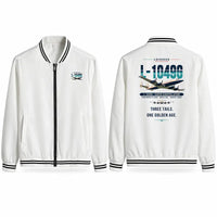 Thumbnail for Lockheed L-1049G Super Constellation Stylish Jackets - Baseball Collar - Original - White