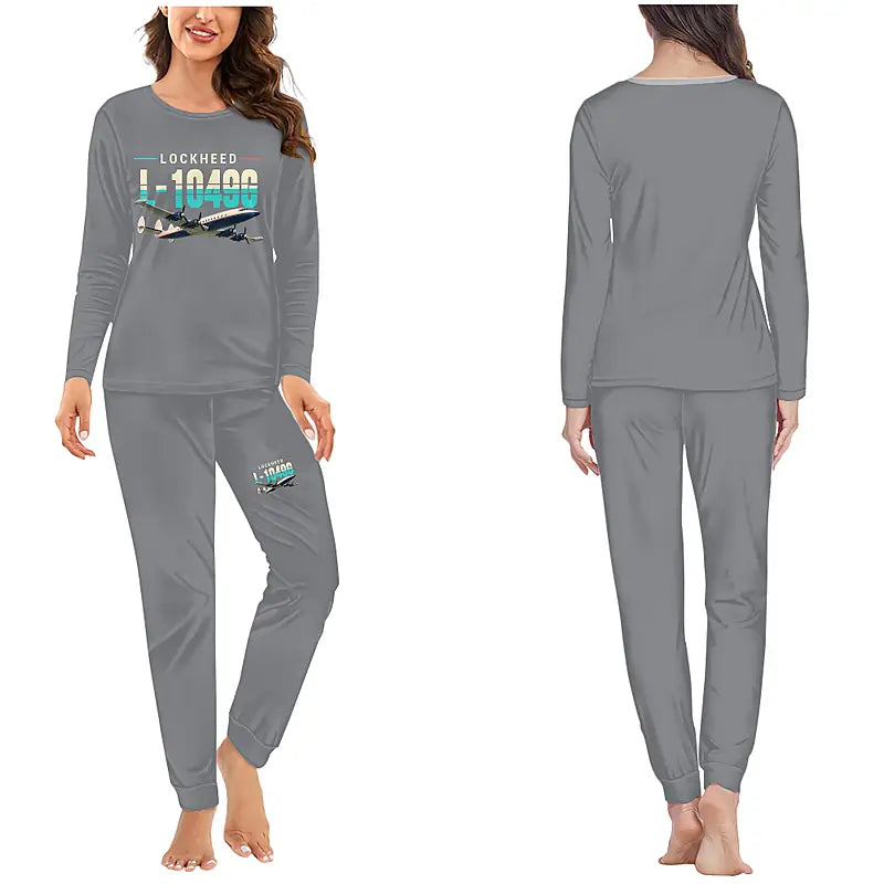L-1049G Super Constellation - Women Pajamas - Original Chest - Gray