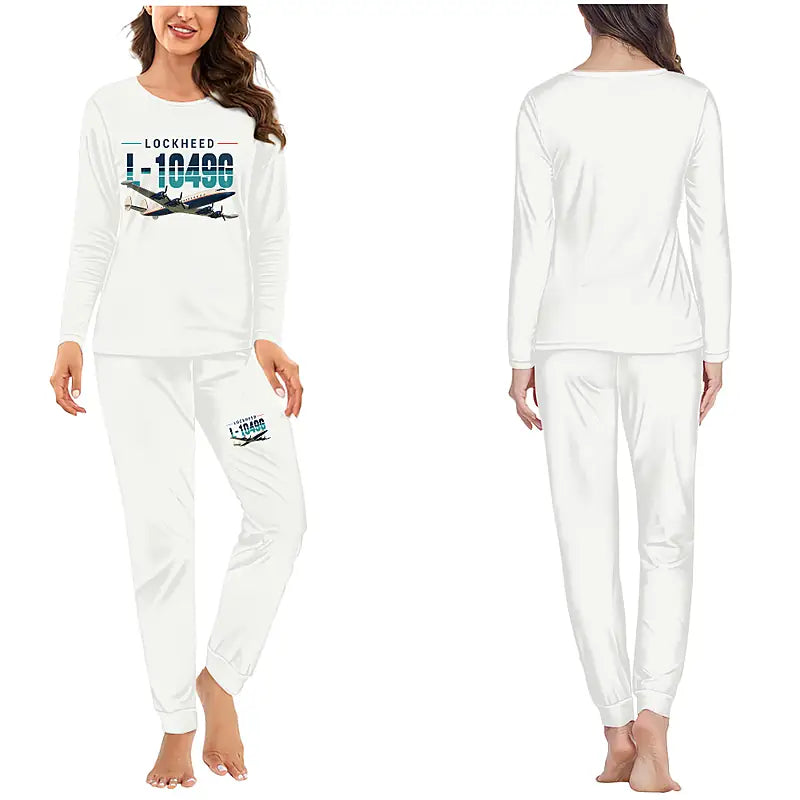 L-1049G Super Constellation - Women Pajamas - Original Chest - White