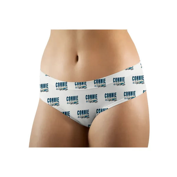 L-1049G Super Constellation - Women Panties - Cartoon Pattern - White - Front