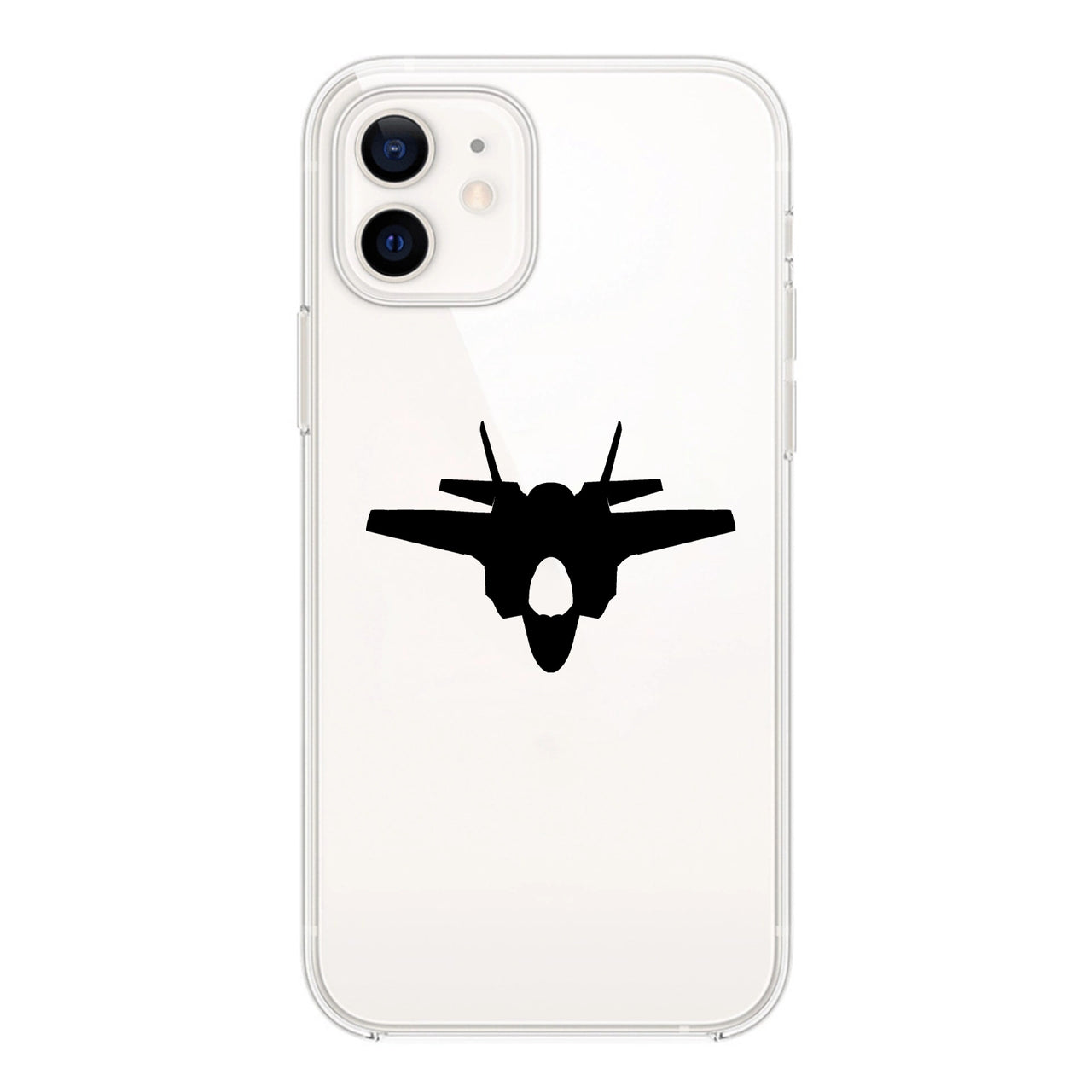 Fighter Jet 35 Silhouette Designed Transparent Silicone iPhone Cases