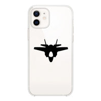 Thumbnail for Fighter Jet 35 Silhouette Designed Transparent Silicone iPhone Cases