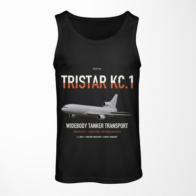 Lockheed TriStar KC.1 design on black tank top