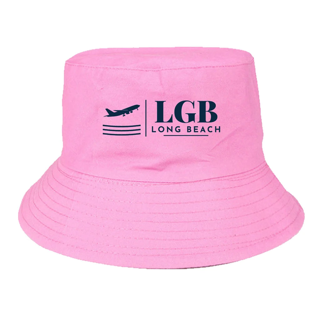 Long Beach Airport (Daugherty Field) (LGB) summer hat - light pink