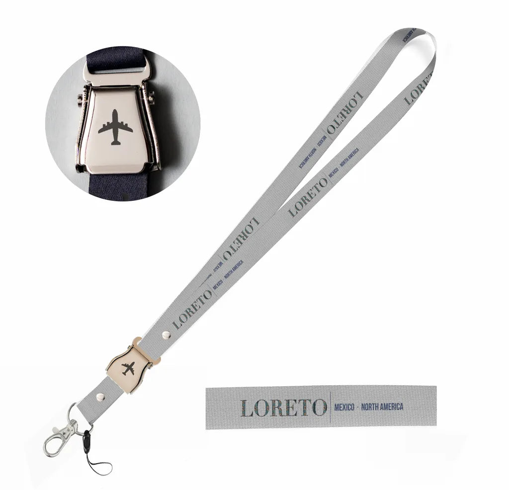 Loreto City Series seat belt lanyard - light gray