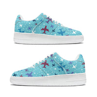 Thumbnail for Love of Travel with Aircraft Designed Low Top Sport Sneakers & Shoes