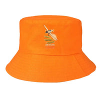 Thumbnail for Low And Level Fields Ahead summer hat - orange