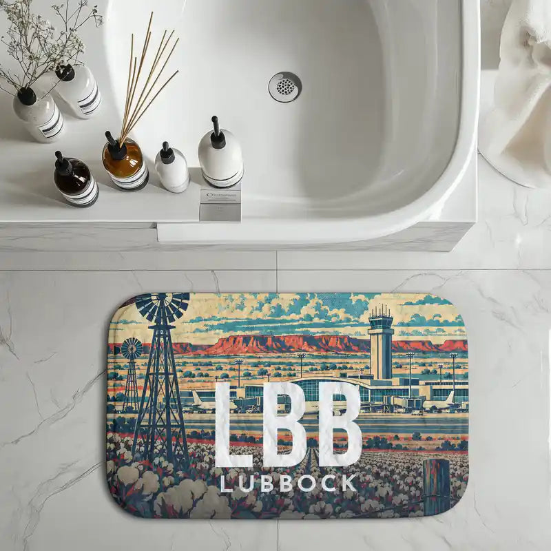 Lubbock Preston Smith International Airport (LBB) bath mat