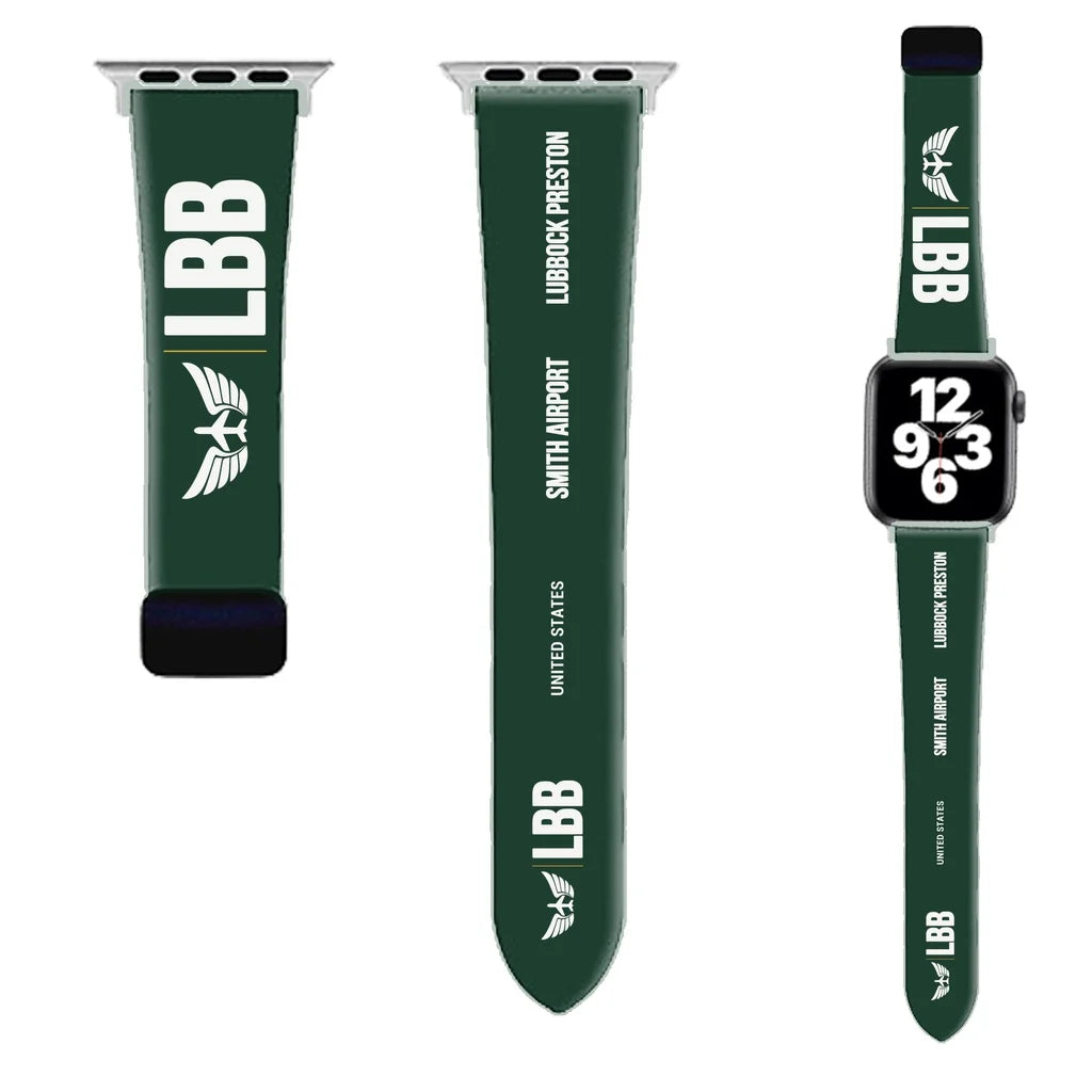 WBV6 | Lubbock Preston Smith International Airport LBB | Dark Green (Magnetic Band)