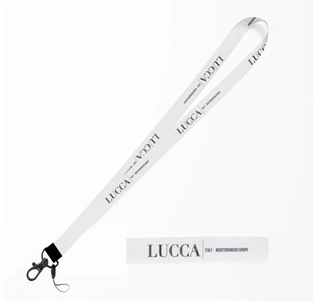 Lucca City Series lanyard - white