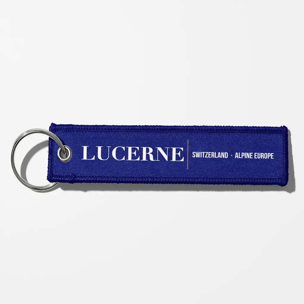 Lucerne City Series Aviator Key Chains - Blue